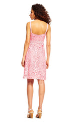 Adrianna Papell - Lace V-neck A-line Cocktail Dress AP1D100817SC