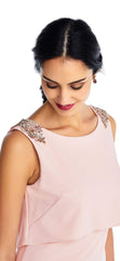 Adrianna Papell - Mock Two Piece Embellished Sheath Dress AP1E202958SC