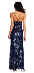Adrianna Papell - Floral Sequined Halter Neck Dress AP1E202991SC