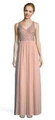 Adrianna Papell - Embellished V-neck A-line Dress AP1E203719SC