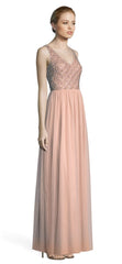 Adrianna Papell - Embellished V-neck A-line Dress AP1E203719SC