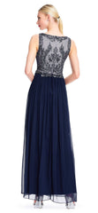 Adrianna Papell - Embellished Two Tone A-line Dress AP1E203774SC