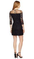 Adrianna Papell - Lace Illusion Jewel Sheath Dress AP1D100545SC