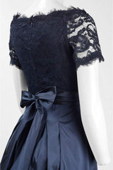 Adrianna Papell - AP1E201965SC - Off Shoulder Lace Bodice A-Line Dress