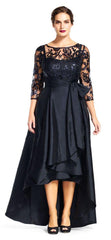 Adrianna Papell - Illusion FLoral High Low Dress 81916970SC