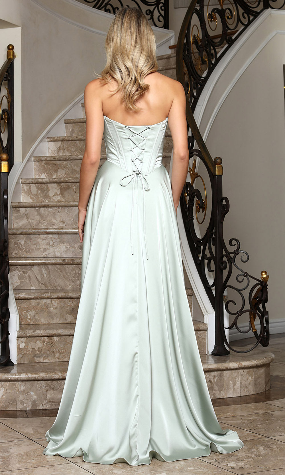 Adora Design 3367-01 - Draped Sweetheart A-Line Long Gown